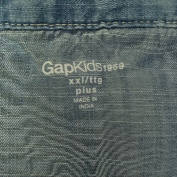 raw hem denim shirt button‎ up - Picture 8 of 9